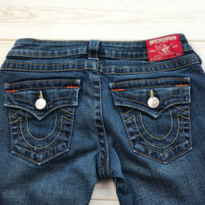 True Religion Joey Jeans Dark Wash Twisted Sz 27